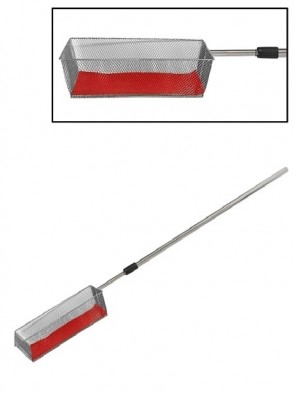 Sudbury Brass Metal Offering Basket with Retractable Handle