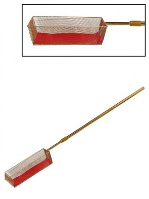 Sudbury Brass Metal Offering Basket with Retractable Handle