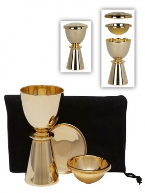 Sudbury Brass Communion Travel Set