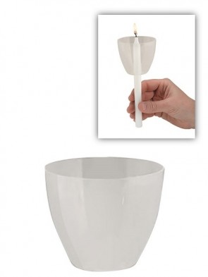 Will & Baumer 2-3/4"D Moulded Plastic Clear Wind Protectors - Box Of 50