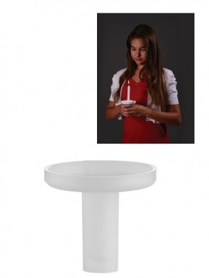 Will & Baumer 3-1/2"D "Candle Handle" Plastic Drip Protectors - Box Of 50