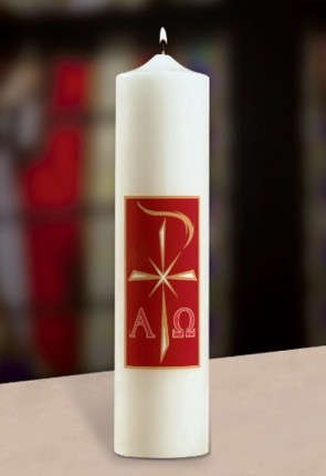 Will & Baumer 3"D Alpha Omega Christ Candle