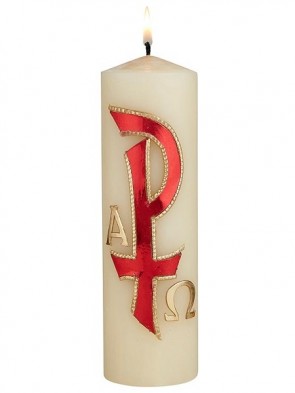 Will & Baumer Chi Rho Wax Devotional Candle