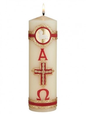 Will & Baumer Christ Redeemer Wax Devotional Candle