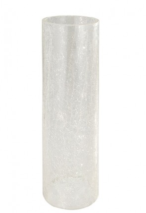 Will & Baumer Clear, 14-Day Crackle Glass Sanctuary Candle Globe