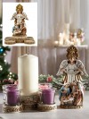 Avalon Gallery 10"H Two-Piece Nativity Advent Candleholder
