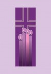 Celebration Banners All Seasons Series "Advent Candles" 2'W X 6'H Worship Banner
