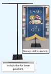 Celebration Banners Dual-Adjustable Banner Stand for T-Pole Banners