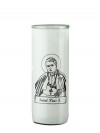 Dadant Candle Saint Pius X Glass Globe - Case of 12 Globes