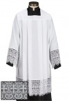 R.J. Toomey Budded Cross Lace Trim Surplice