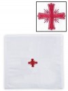R.J. Toomey Cotton/Linen Greek Cross Chalice Pall with Insert - Pack of 3