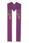 R.J. Toomey Eucharistic Collection Purple Overlay Stole