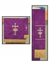 R.J. Toomey Maltese Cross Purple Jacquard Bookmark