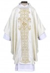 R.J. Toomey Saint Mark Collection Ivory Gothic-Style Chasuble with Inner Stole