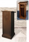 Robert Smith 44"H Maple Full Lectern With Shelf