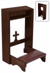 Robert Smith Budded Cross 32"H Folding Kneeler with Shelf