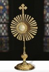 Sudbury Brass Budded Cross and Rays Monstrance
