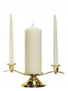 Sudbury Brass Curved Unity Candleholder