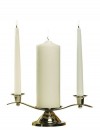 Sudbury Brass Curved Unity Candleholder