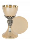 Sudbury Brass Grapes and Leaves Chalice and Paten Set