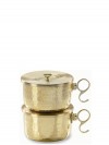 Sudbury Brass Hammered Finish Stackable Ciborium