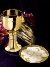 Sudbury Brass Matte Finish Chalice and Paten Set