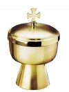 Sudbury Brass Matte Finish Ciborium with Cross Cover