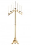 Sudbury Brass Versailles Series 60"H Seven-Light Adjustable Floor Candelabra