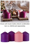 Will & Baumer 3"D Paraffin-Based Advent Candle Set